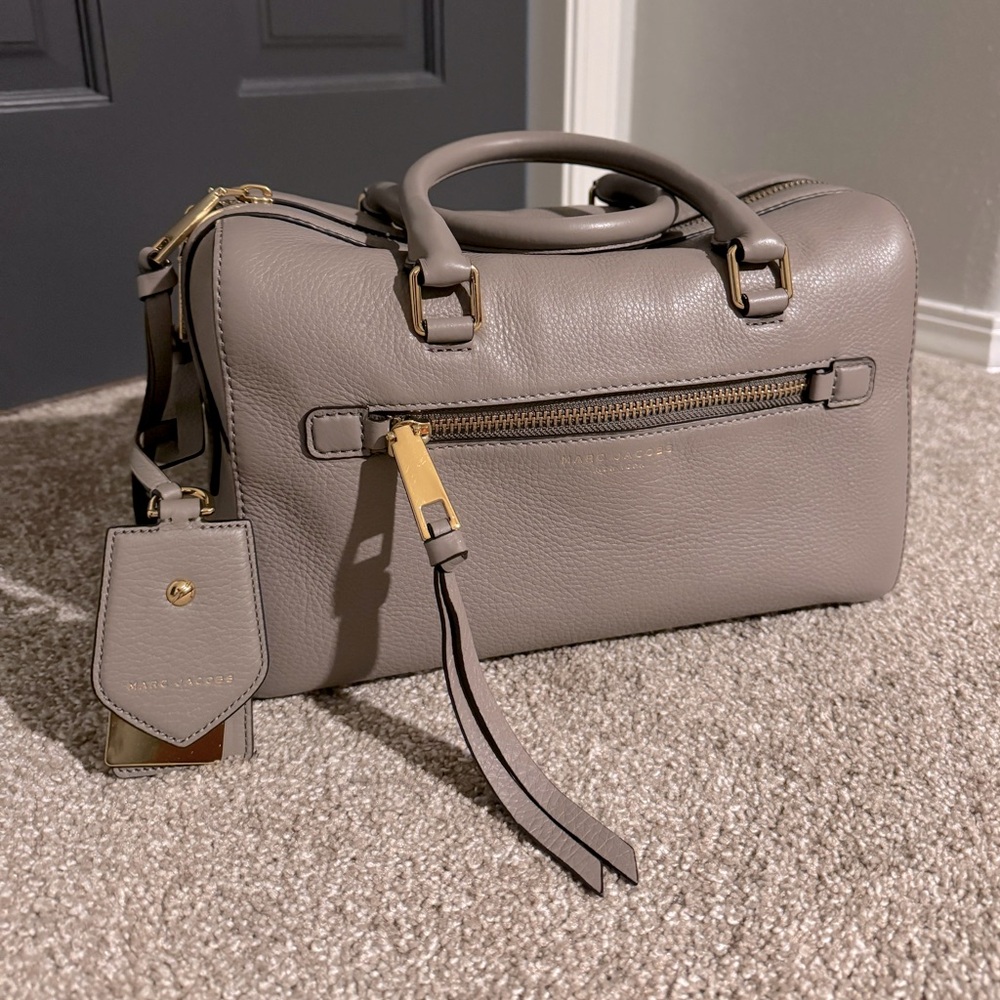 Beautiful taupe handle bag
